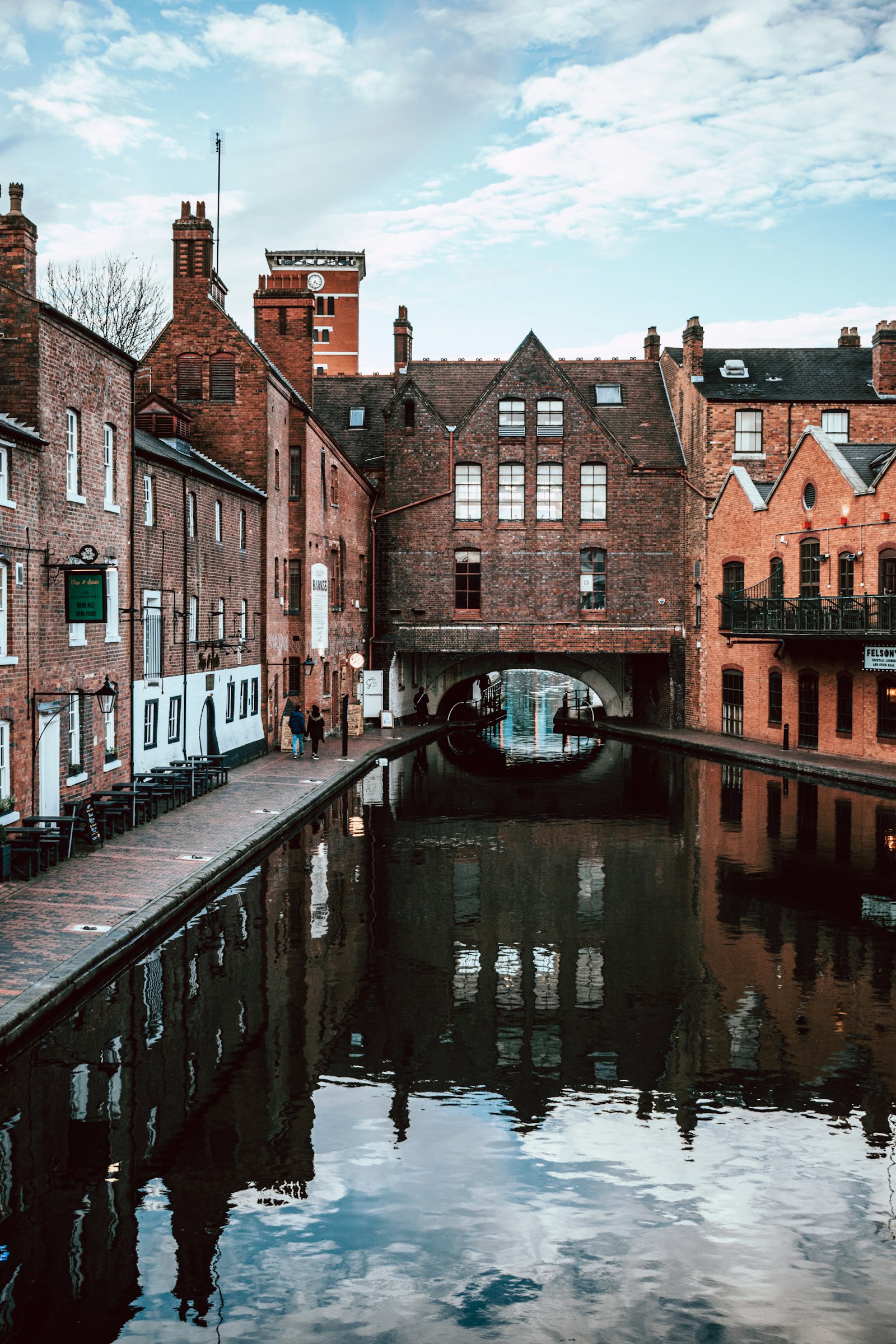 Brick buildings beside a Birmingham canal, the kind of local area businesses target with local SEO
